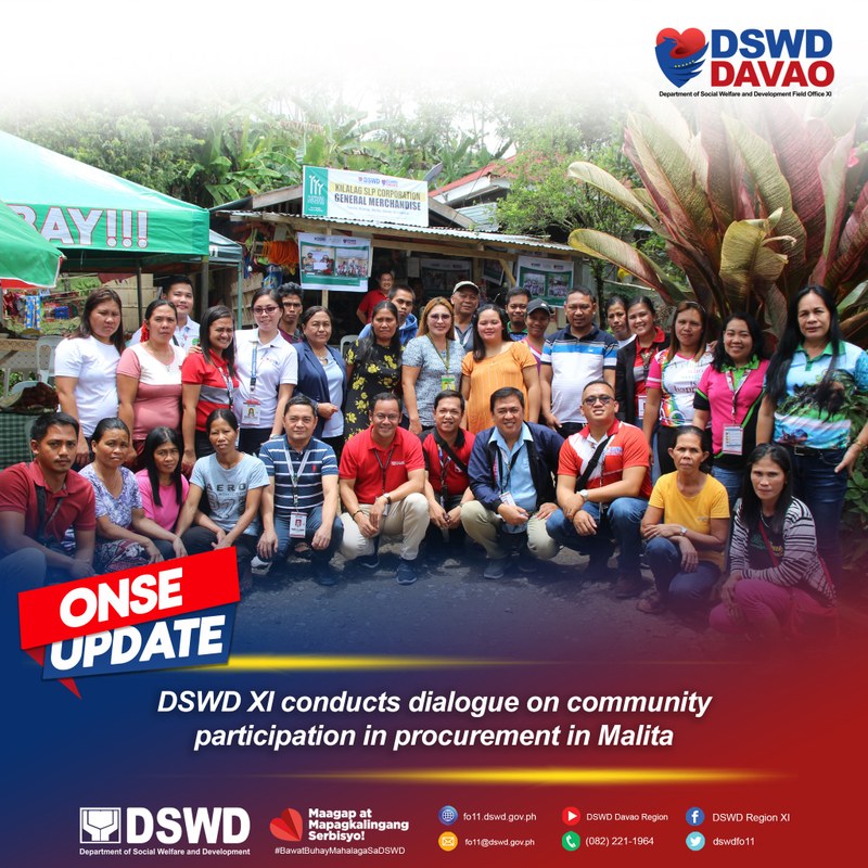 DSWD XI CONDUCTS "PAKIGHINABI"- A Dialogue on Community Participation in Procurement