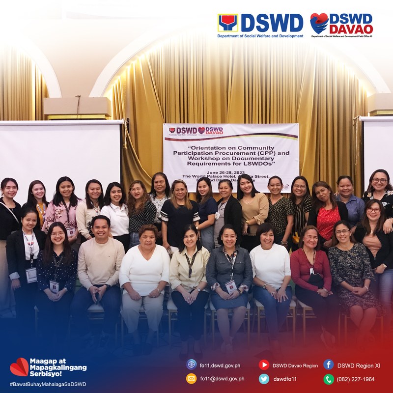 DSWD XI Supplementary Feeding Program Unit Trains LSWDOs on CPP, Filing of Documentary Requirements