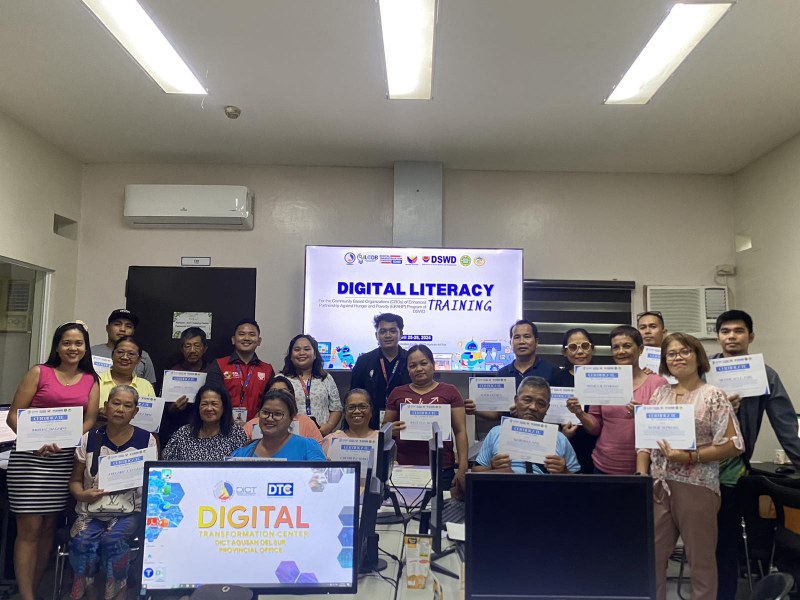 EPAHP and DICT-Caraga capacitates identified CBO through Digital Literacy Training, LGU San Francisco on full support